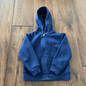 Polo Cotton-Blend-Fleece Hoodie Size 4/4T